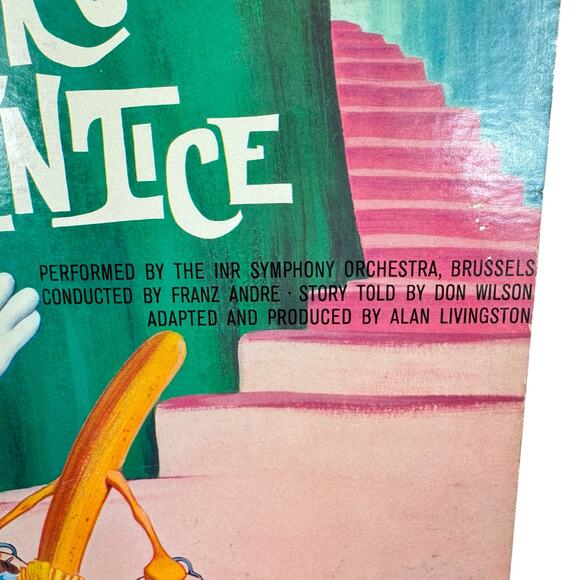 Walt Disney The Sorcerer's Apprentice Pinocchio Ferdinand The Bull 78 RPM Record - Picture 3 of 6